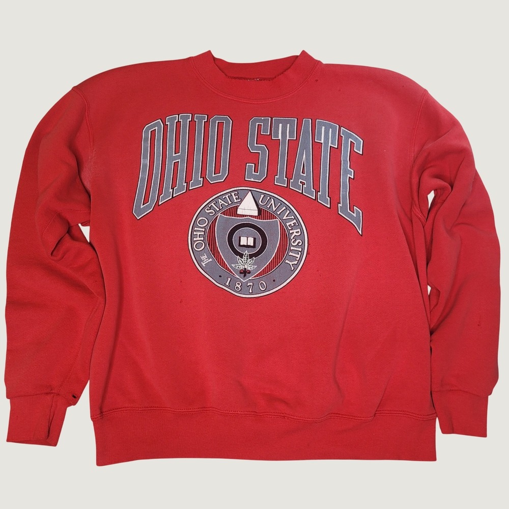 Vintage Galt Sand Ohio State University Sweatshirt Red XL Buckeyes 90s USA Made